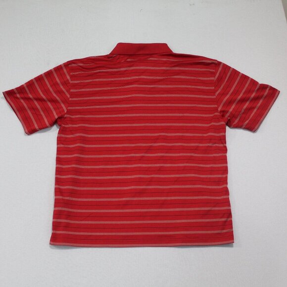 Roundtree & Yorke Men red Striped Polo Shirt Golf Size XL - Picture 2 of 7